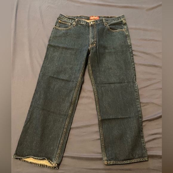 Arizona Men’s Size 40X30 Loose Fit Straight Blue Denim Jeans - Picture 6 of 6